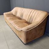 Ensemble de canapés en cuir du milieu du siècle, années 1960