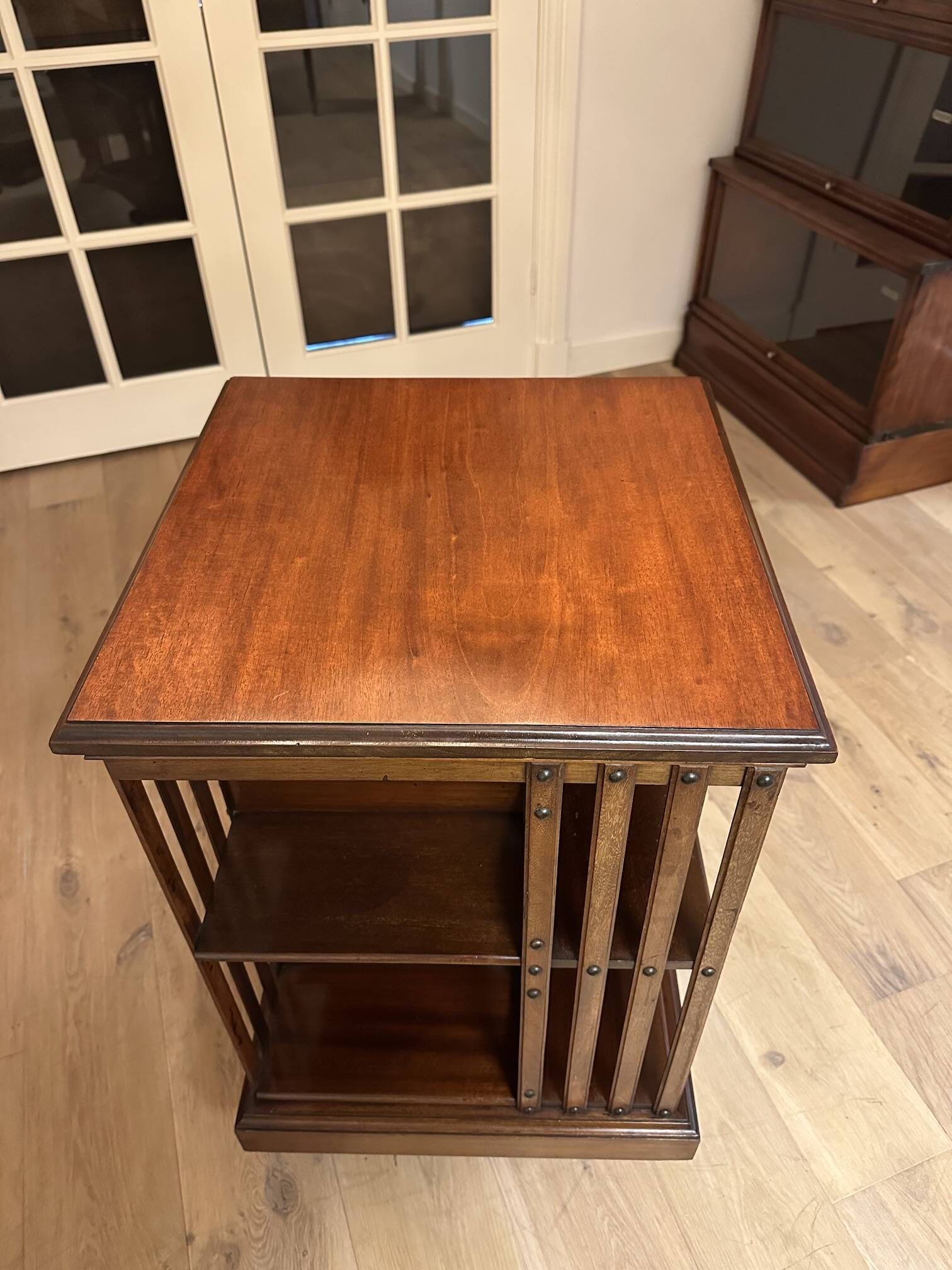 mahogany revolving bookcase