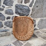 Wicker log basket