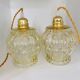 Lot de 2 suspensions baladeuse vintage.