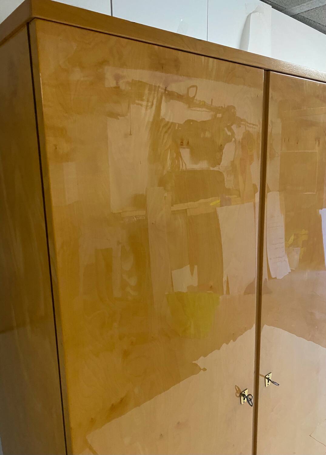 Vintage wardrobe with compass feet