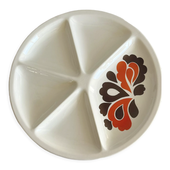 Six vintage fondue plates Le Creuset 70s