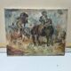 Impressionist Oil Painting of Horses