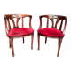 Paire de fauteuils de style art nouveau