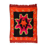 Orange berber carpet 64 x 52 cm