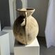 Large cream vase with double spiral handles in antique style, made of terracotta, H42 D3.