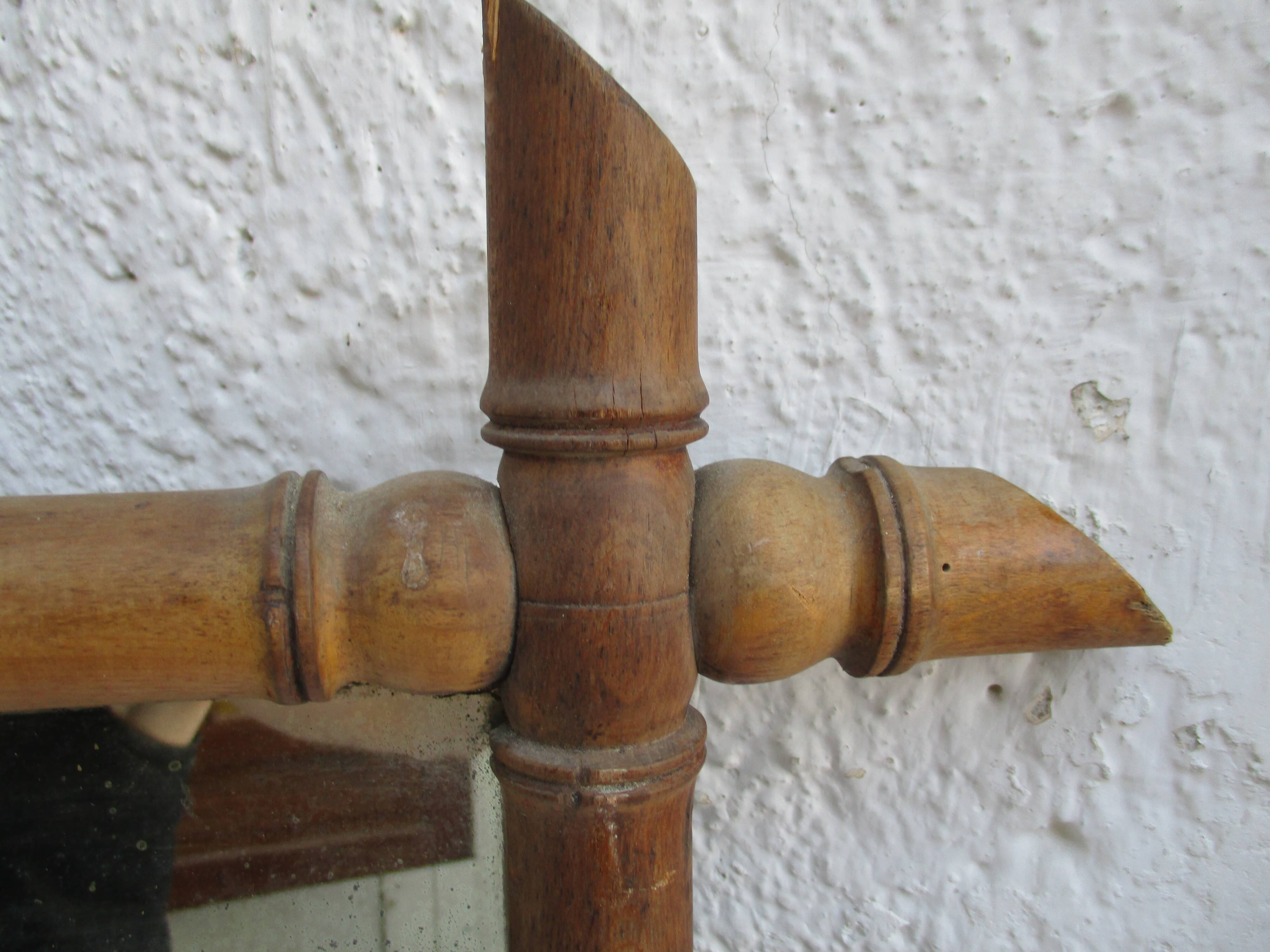 Wall mirror  bamboo style 91x70cm