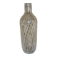 Chiseled glass bottle