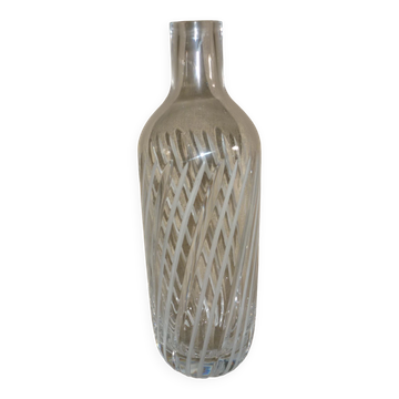 Bouteille ciselée en verre