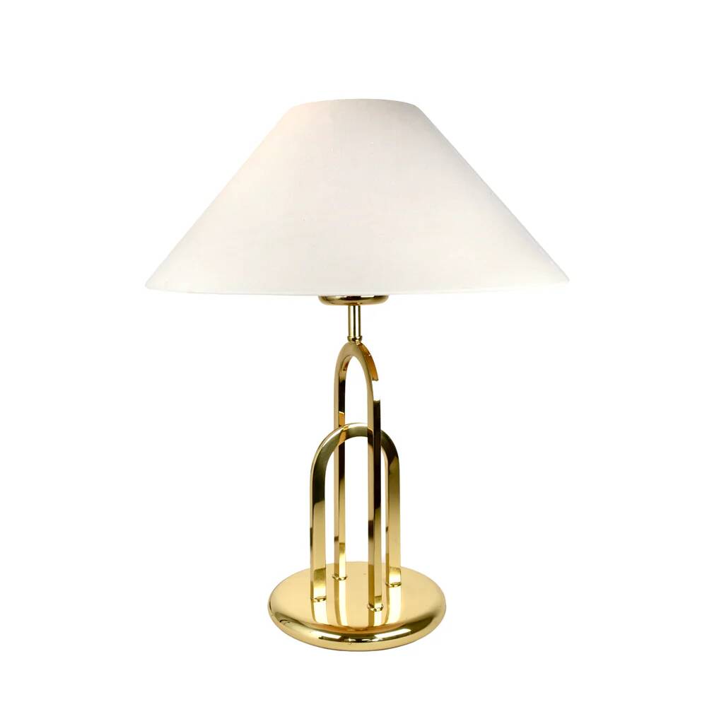 Lampe de table vintage rare en laiton