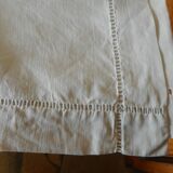 White linen tablecloth