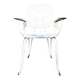 White cast iron garden chair no. 1