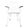 White cast iron garden chair no. 1
