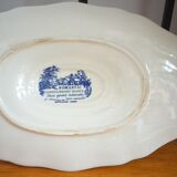 Saucière en porcelaine de Sarreguemines modèle Romantic