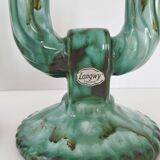Pair of vintage Longwy candlesticks 1960