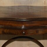 Victorian Thonet dressing table in bent wood with adjustable stool.