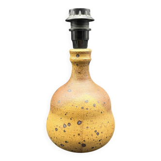 Pyrite sandstone ball lamp base, La borne Tiffoche Deblander style