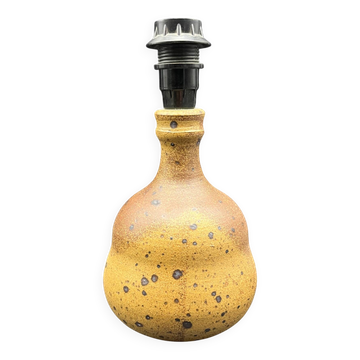 Pied de lampe boule en gres pyrite style La borne Tiffoche Deblander