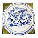 Decorative plate ceramic birds