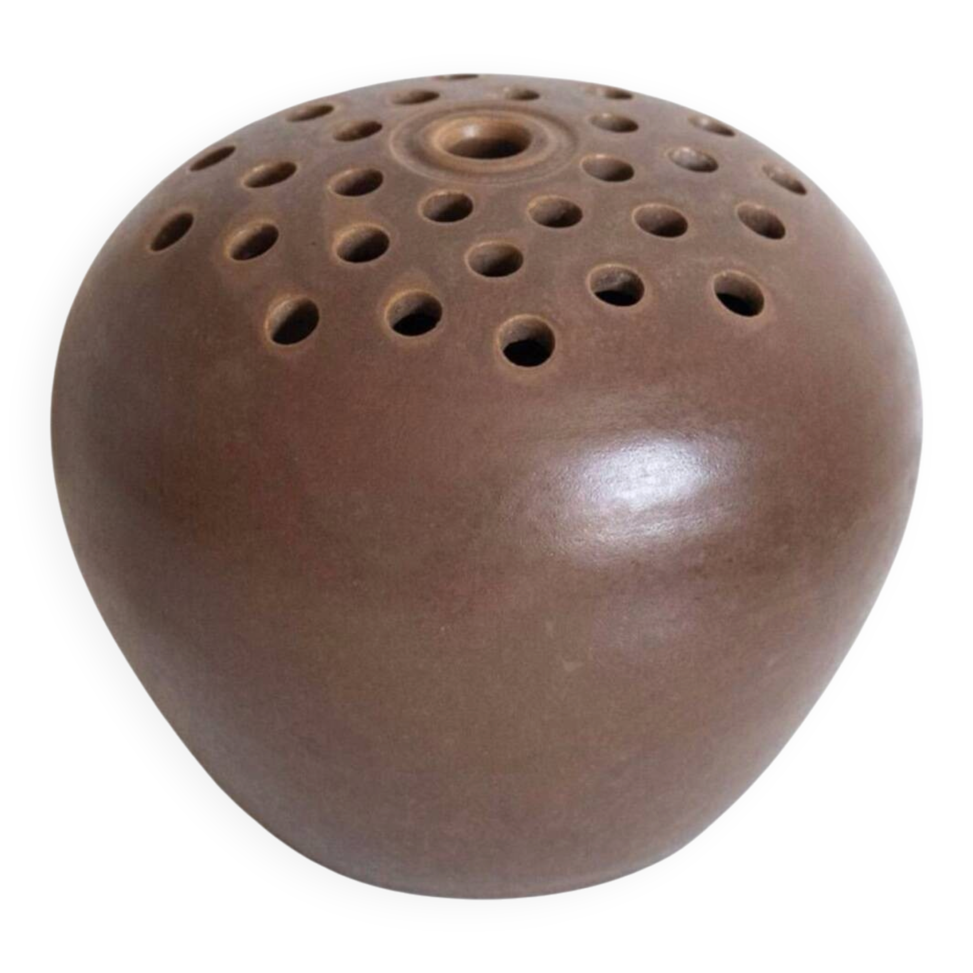 Large stoneware flower spike signed