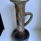 Huge candle holder in pottery / glazed ceramics 60s-70s