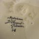 Large vintage Saint-Clément cache-pot – Hand-painted earthenware from the 1950s
