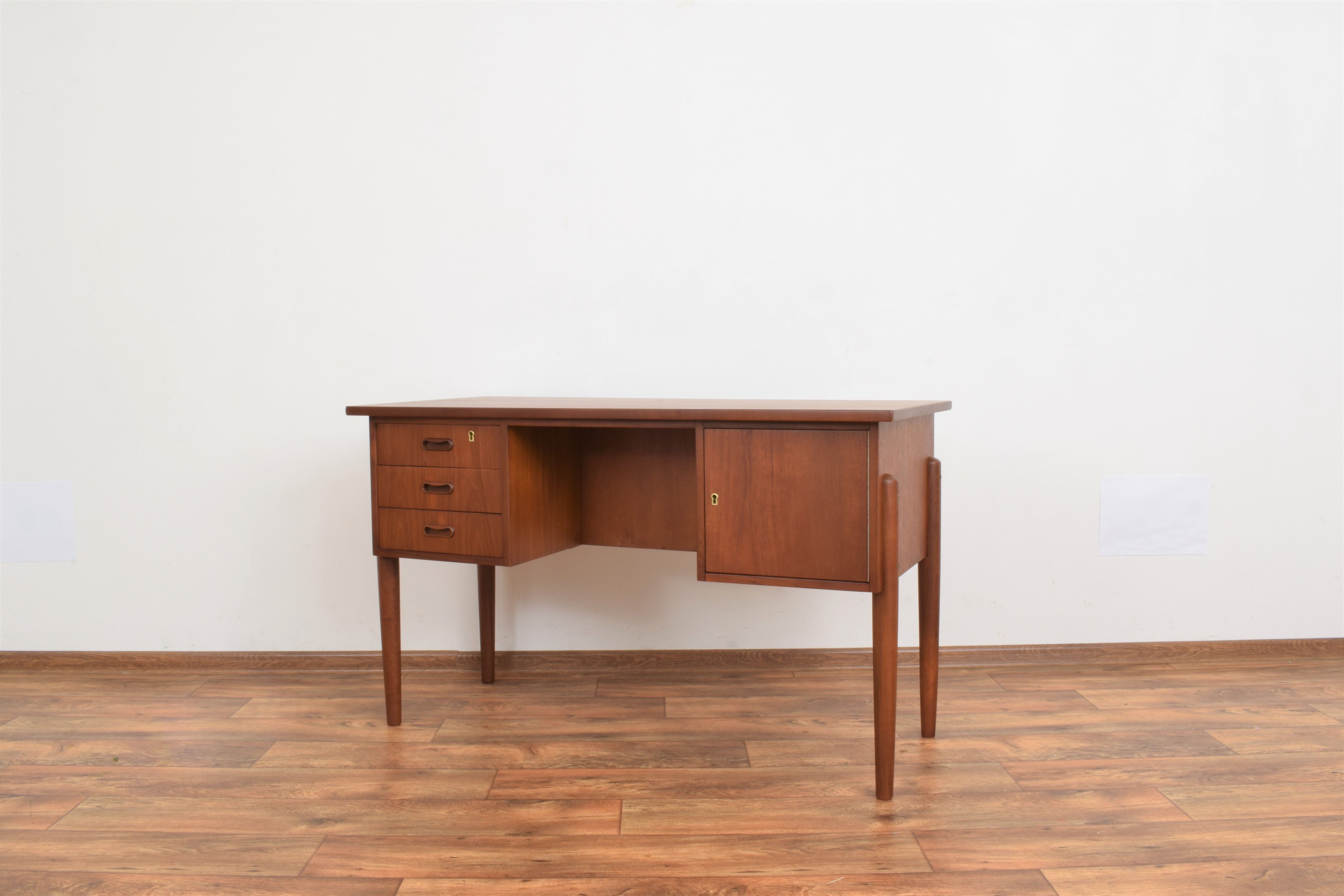 Mid-Century Danish Teak Desk, 1960s.