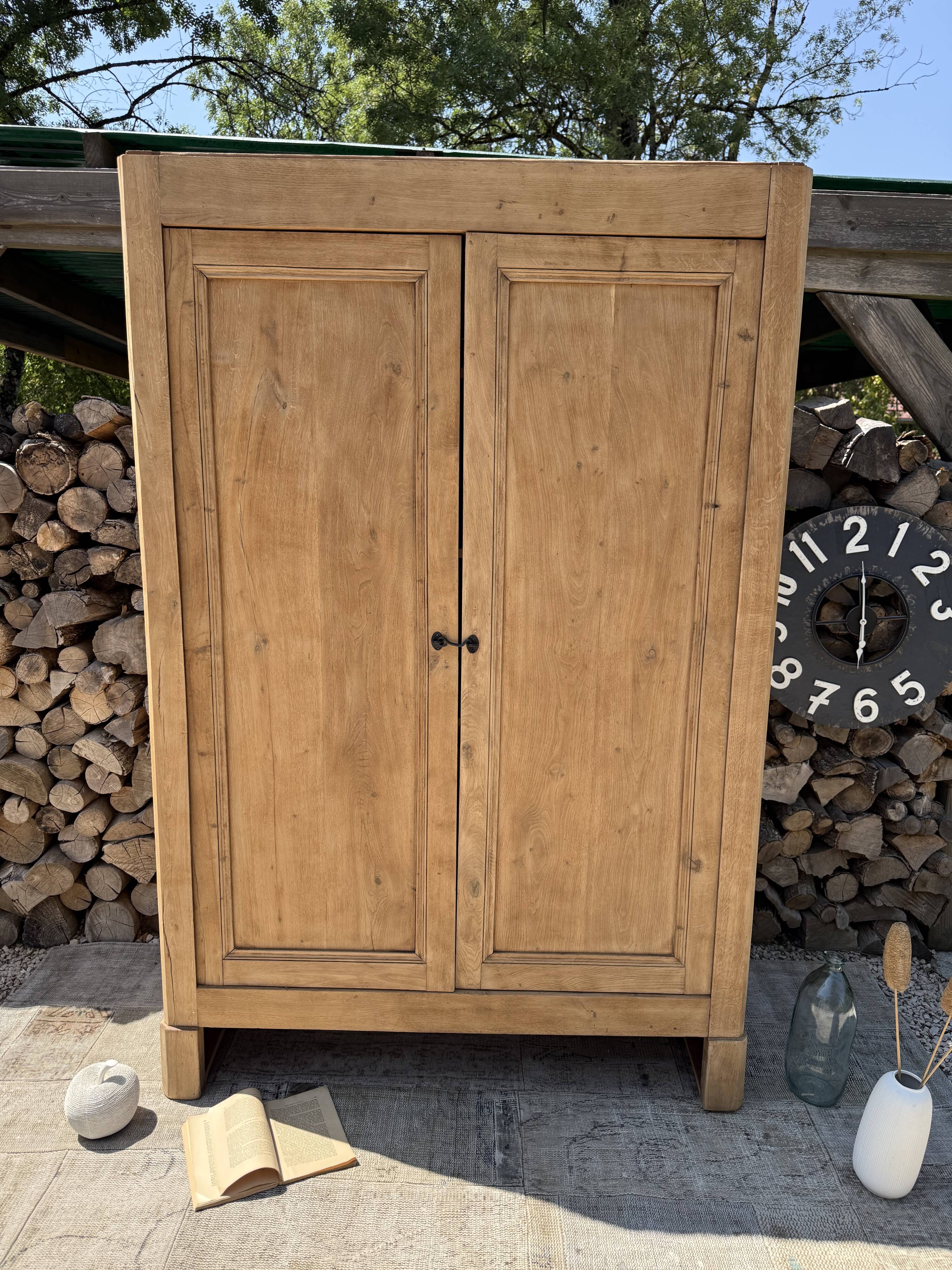 Renovated solid wood wardrobe