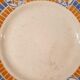 Art Deco dish Badonviller Pontivy orange and blue