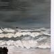 Huile sur toile inspirée des vues d’Etretat de Monet