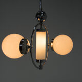 Bauhaus or functionalist chandelier, 1930s