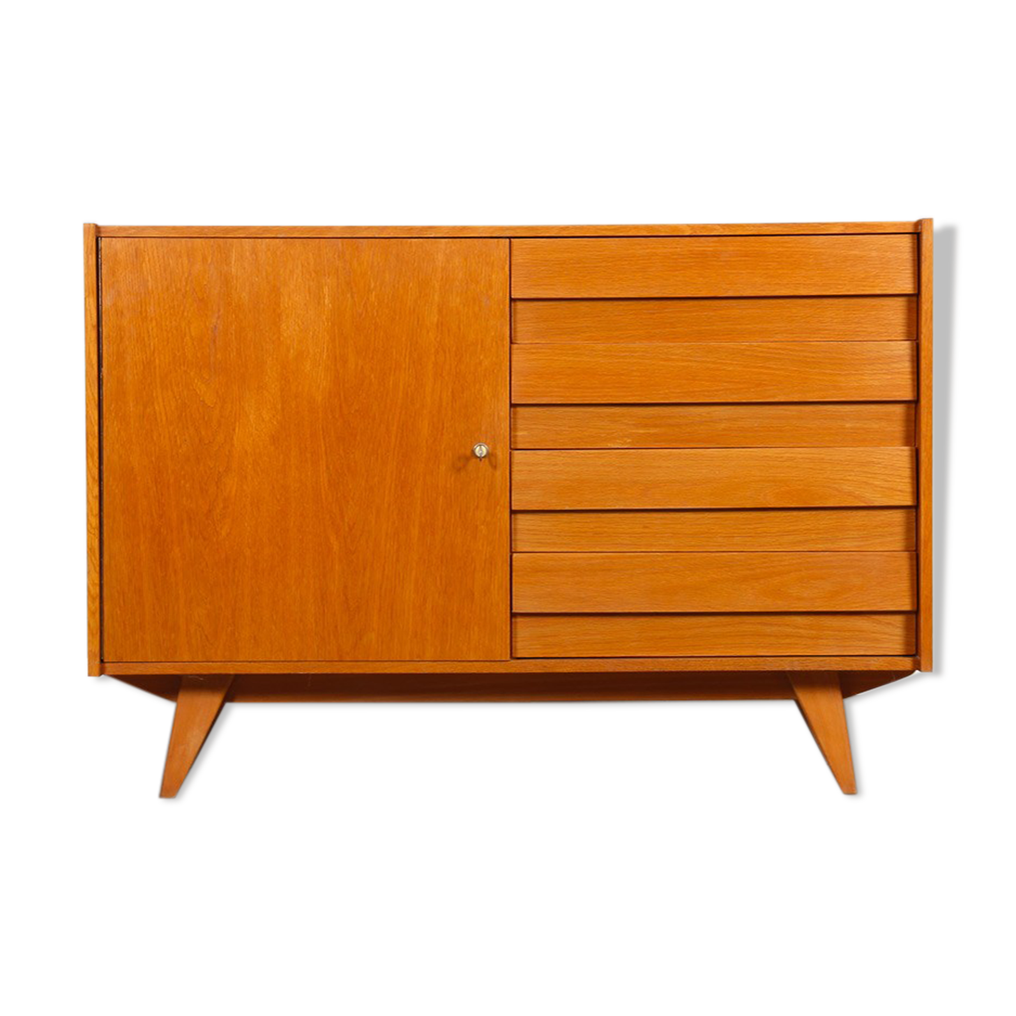 Rangement vintage en chêne par Jiri Jiroutek, modèle U-458, 1960