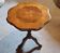 Elegant antique wooden side table – finely inlaid top