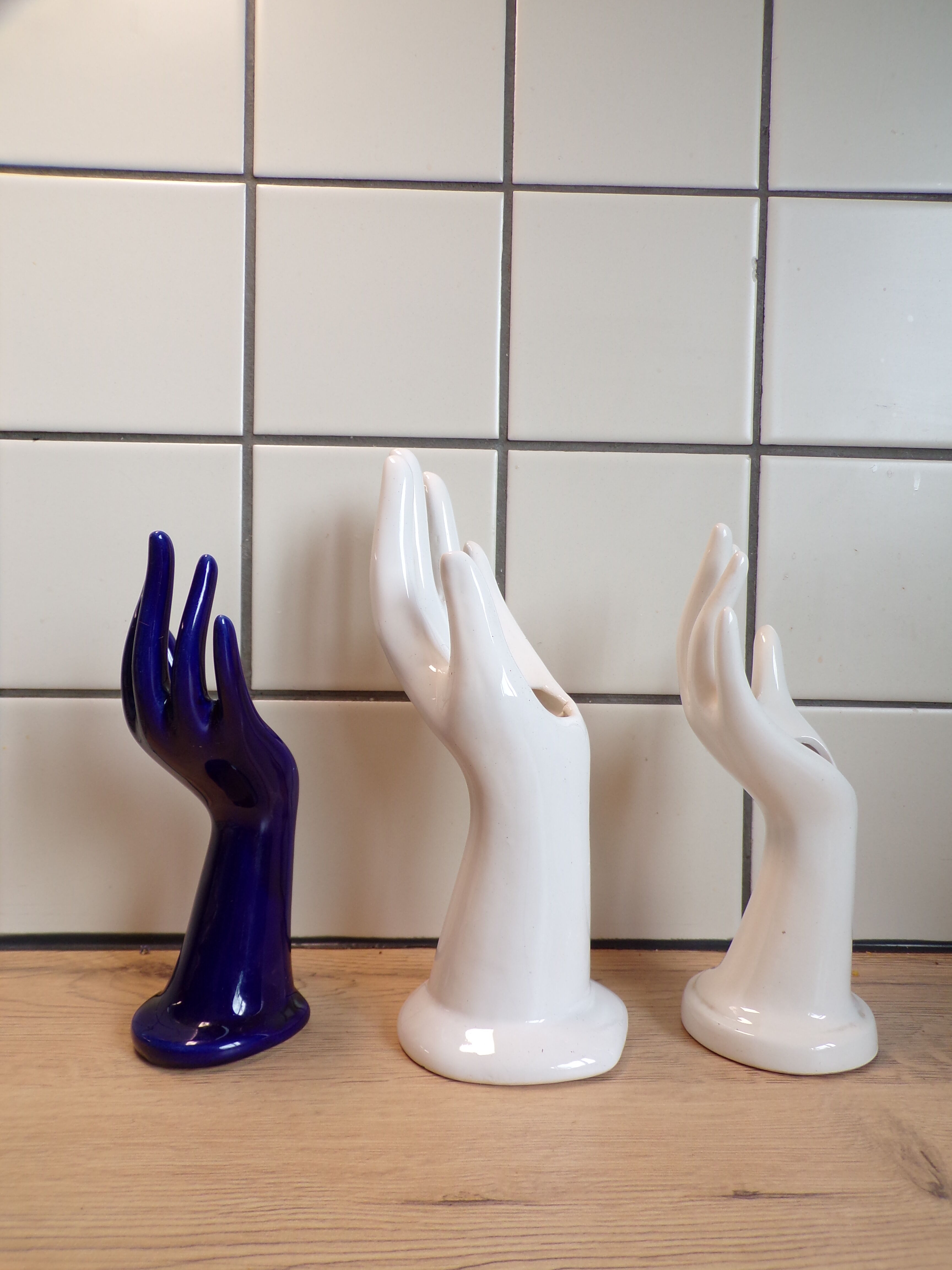 Set 3 ceramic ring hands