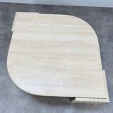 Travertine eye coffee table Roche Bobois