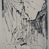 Salvador Dali: Divine Comedy, The Mystic Ladder, signed engraving