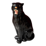 Black panther in terracotta, Italy 1970