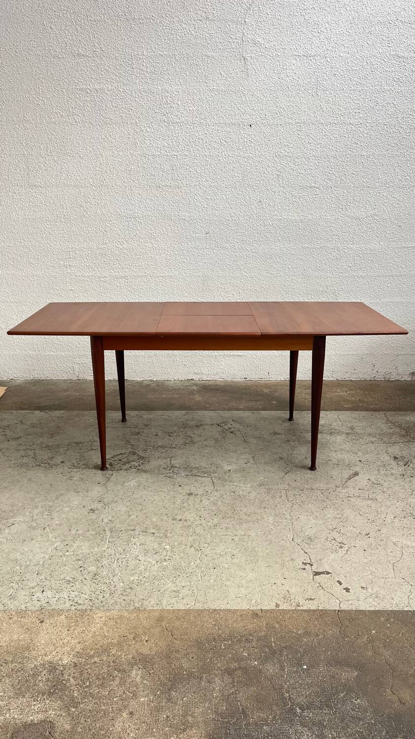Table scandinave en teck avec rallonge