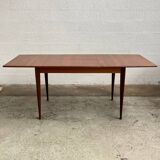 Scandinavian teak table with extension
