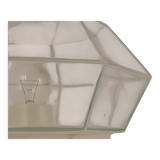 white glass ceiling lights by Limburg, Germany, 1960s.