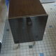 Furniture bar tv roulettes wood tackle 1970s