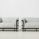 Le Corbusier Pair of LC3 Lounge Chairs for Cassina 1927/1970s