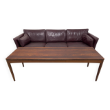 Danish long rosewood coffee table