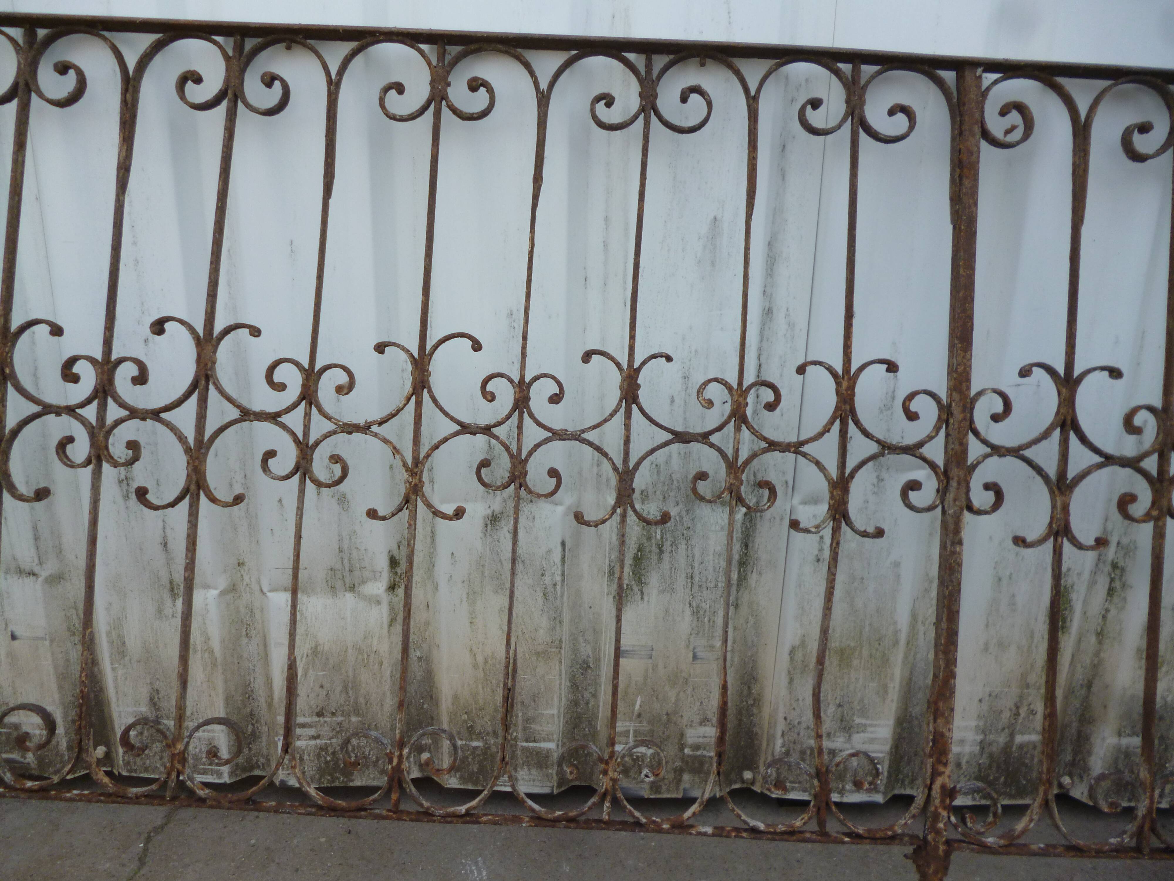 Old wrought iron barrier