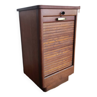 Restored curtain filing cabinet/oiled solid wood