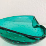 Ashtray or bowl in emerald green blown glass - Murano circa 1970