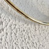 Vintage 1960 gold-plated coat rack with 3 hooks - 45 x 7 cm