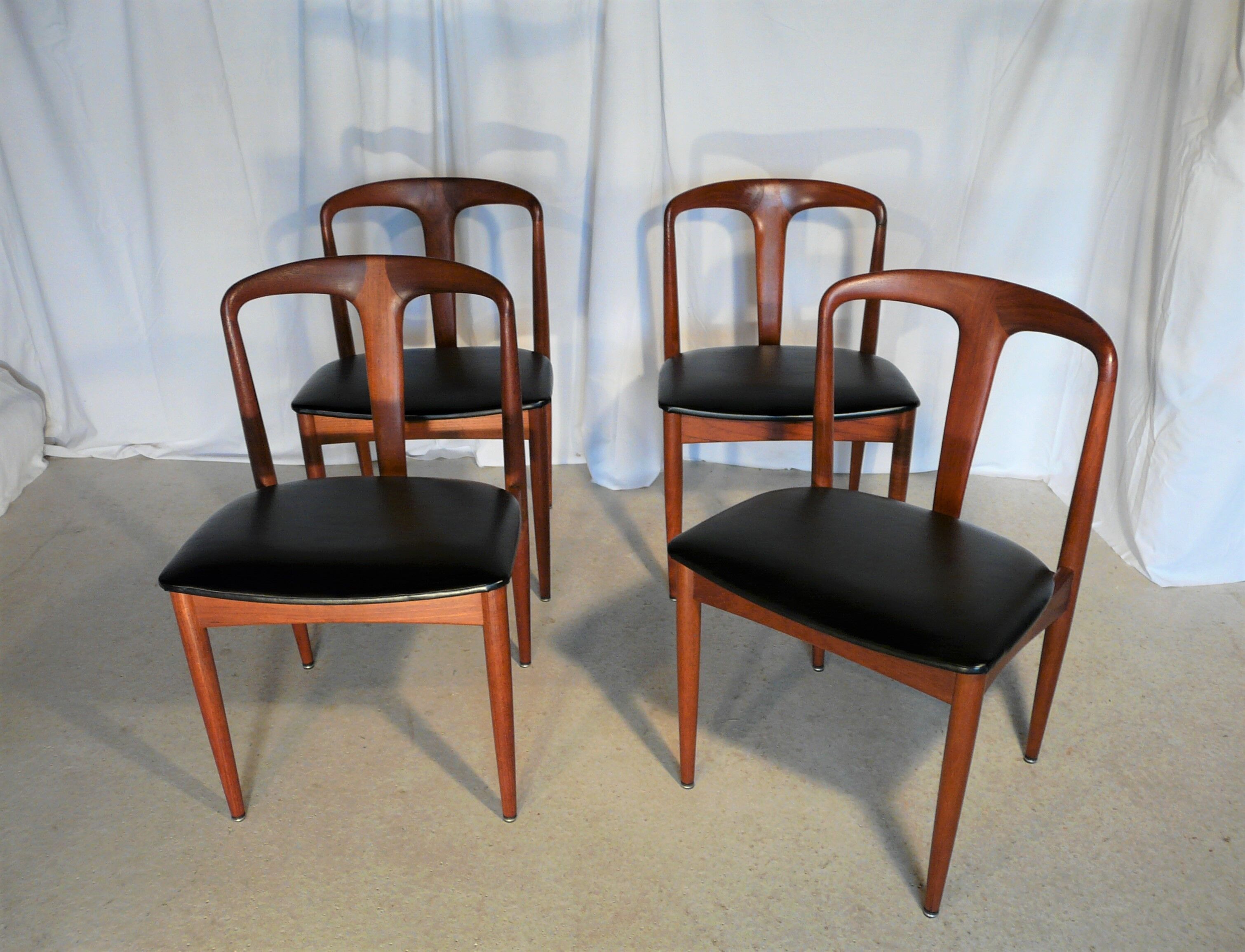 Four vintage Scandinavian chairs Johannes Andersen