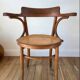 Armchair in cane and bent wood early 20th century