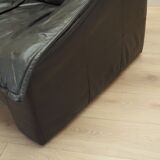 Leather armchair, Italian design, 1960s, production: Italy